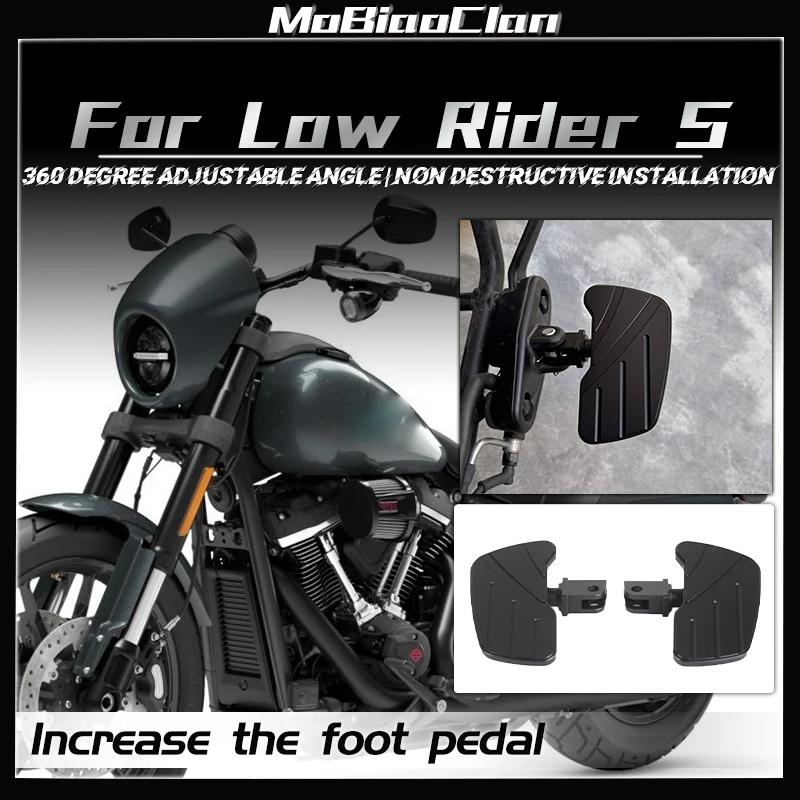 

For Harley-Davidson Low Rider LOW RIDER S Motorcycle Accessories Front Footrest Floorboards Rider Footboard Foot Rest Pedal