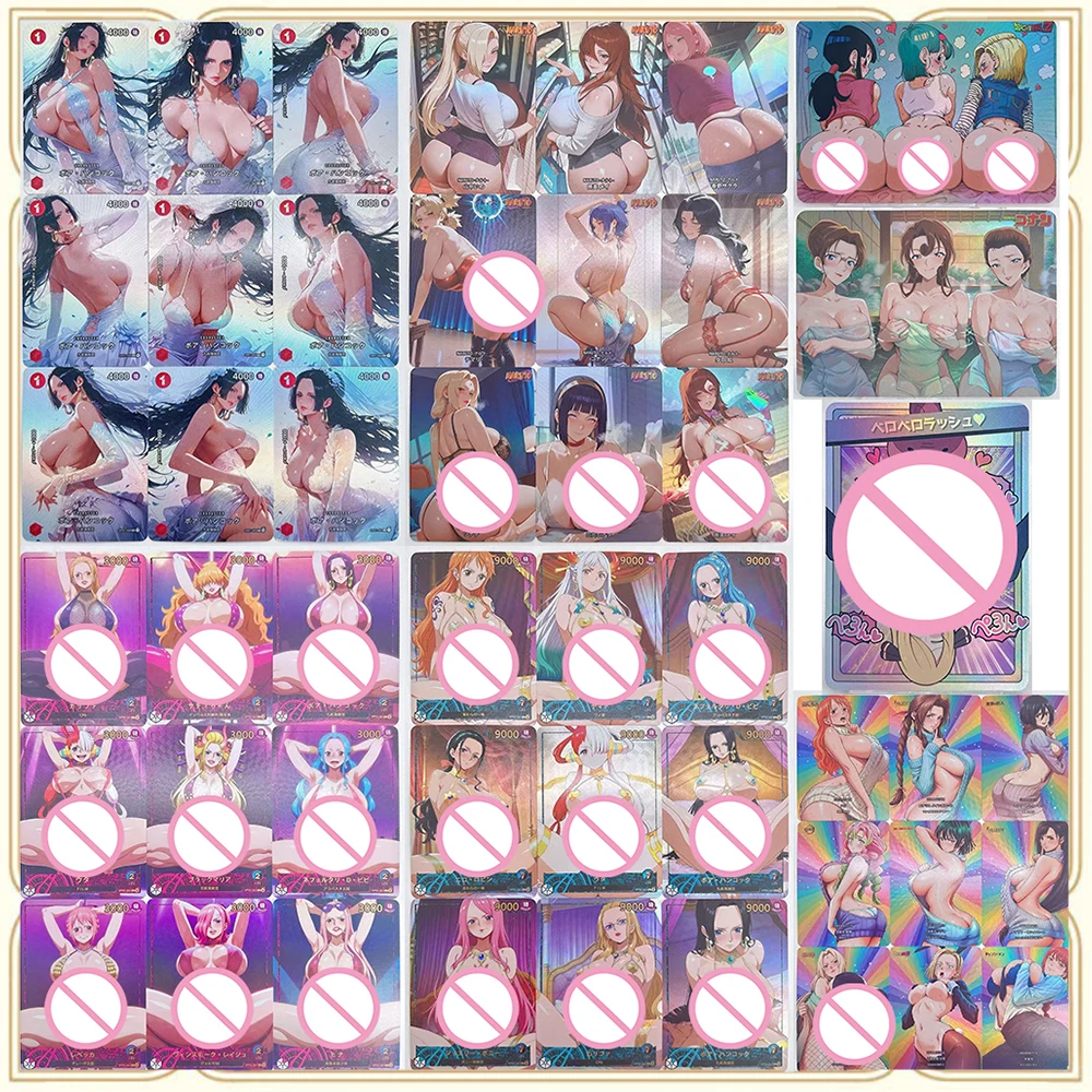 Anime One Piece DIY ACG Advanced Sparkling Collectible Card Christmas Birthday Gift Nico Robin Nami Boa Hancock Perona Otohime