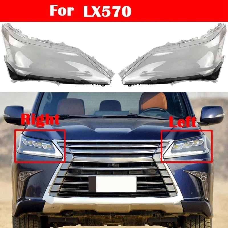 

Car Front Headlight Head Light Lamp Lens Shell Cover Replacement For Lexus LX LX570 2016-2019