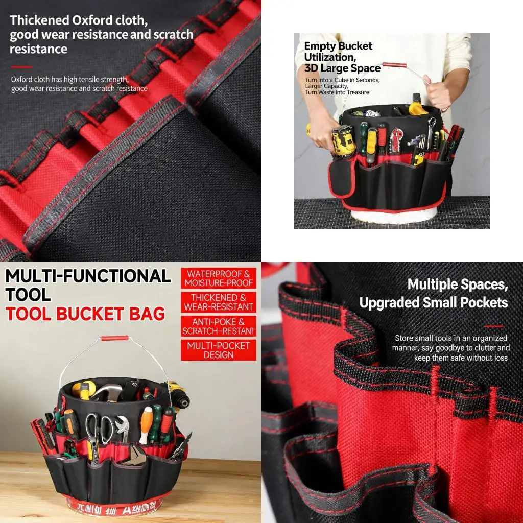 All Purpose 35 Pocket Utility Bag Designed For Tool And Accessories Y5GB