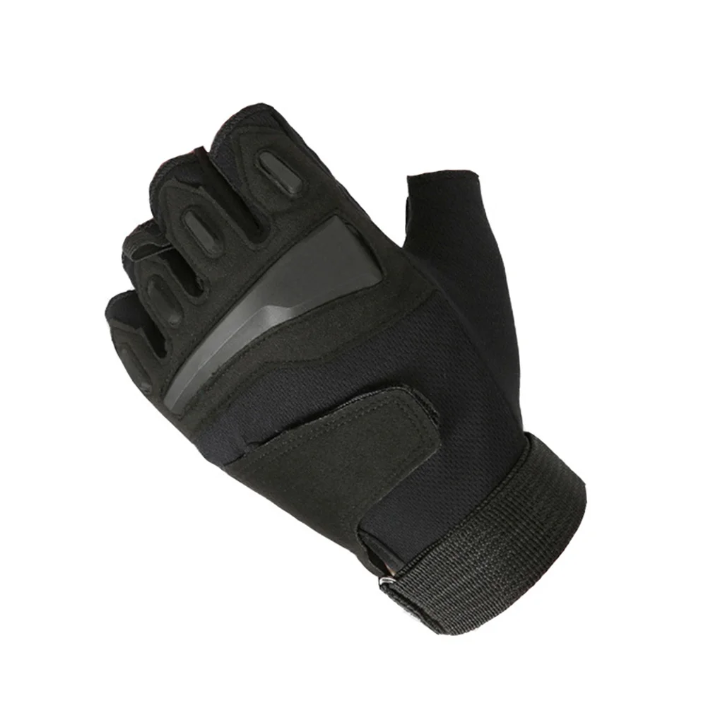

Half Finger Breathable Shockproof Cycling Gloves Black L Anti Slip Summer Bike Gloves for Men Women Outdoor Activities