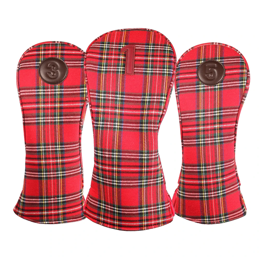 Why This Red Tartan Plaid Head Cover Set Is the Only One I Trust on My Golf Bag