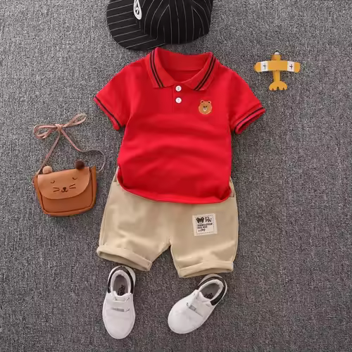 Children Clothing mother Kids Clothes Children's Sets Boys T-shirt Shorts Summer Cotton Short sleeve fashion Suit2PCS - Image 7