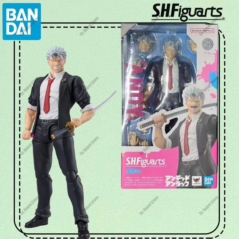 

Genuine Bandai Original Undead Unluck Figure Model Kits S.H.Figuarts 1/12 Anime Figures Andy Action Model Toys Gift for Kids