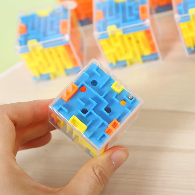 

3D Maze Magic Cube Six Sides Transparent Puzzle Speed Cube Roll Stadium Kids Toys Decompression Toys Magic Montan