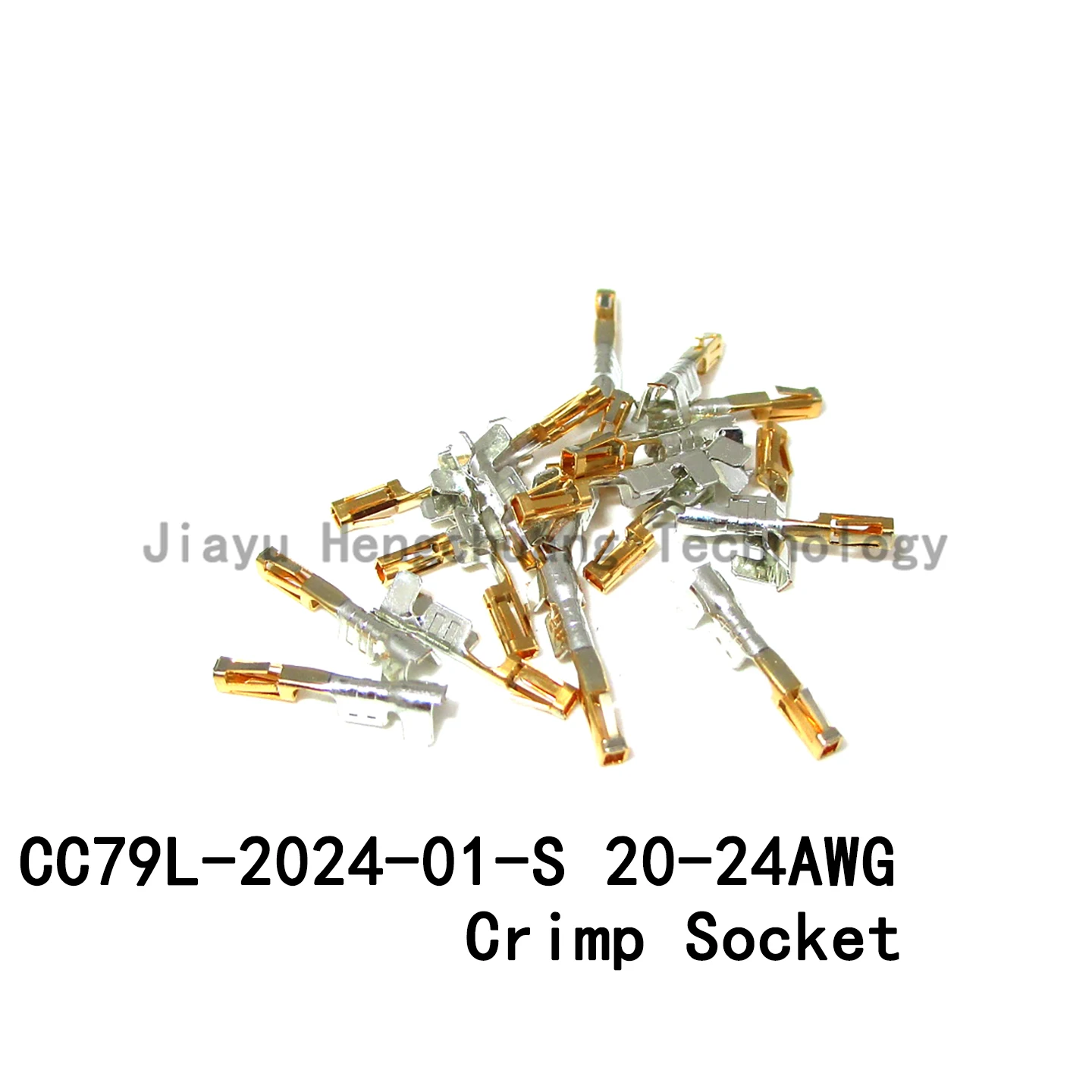 

5PCS Rectangular Connector CC79L-2024-01-S Stamped Socket Contacts Gold Plated 20-24AWG Crimp