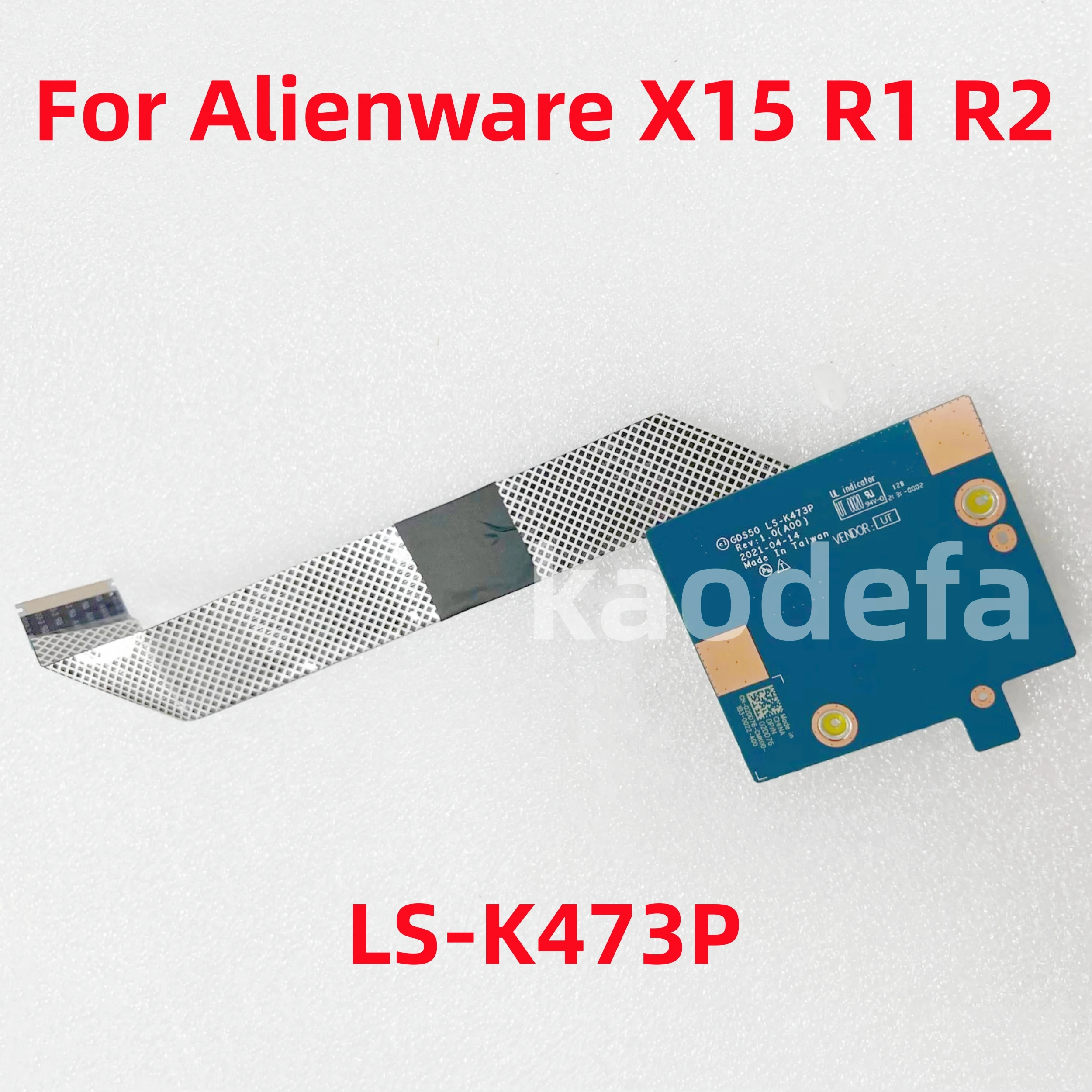 LS-K473P For Dell Alienware X15 R1 R2  Laptop Keyboard Connection Board CN-02DD76 02DD76 2DD76 100% Test OK