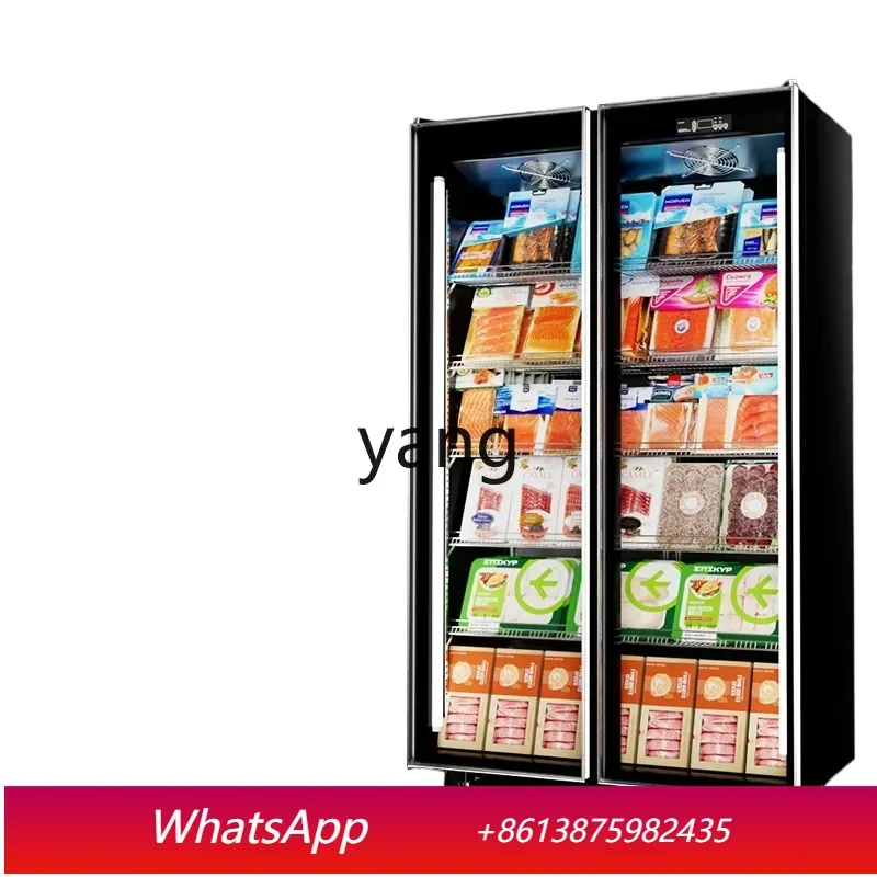 

LH Frozen Display Cabinet Commercial Quick-frozen Frozen Meat Frozen Three-door Vertical Refrigerator