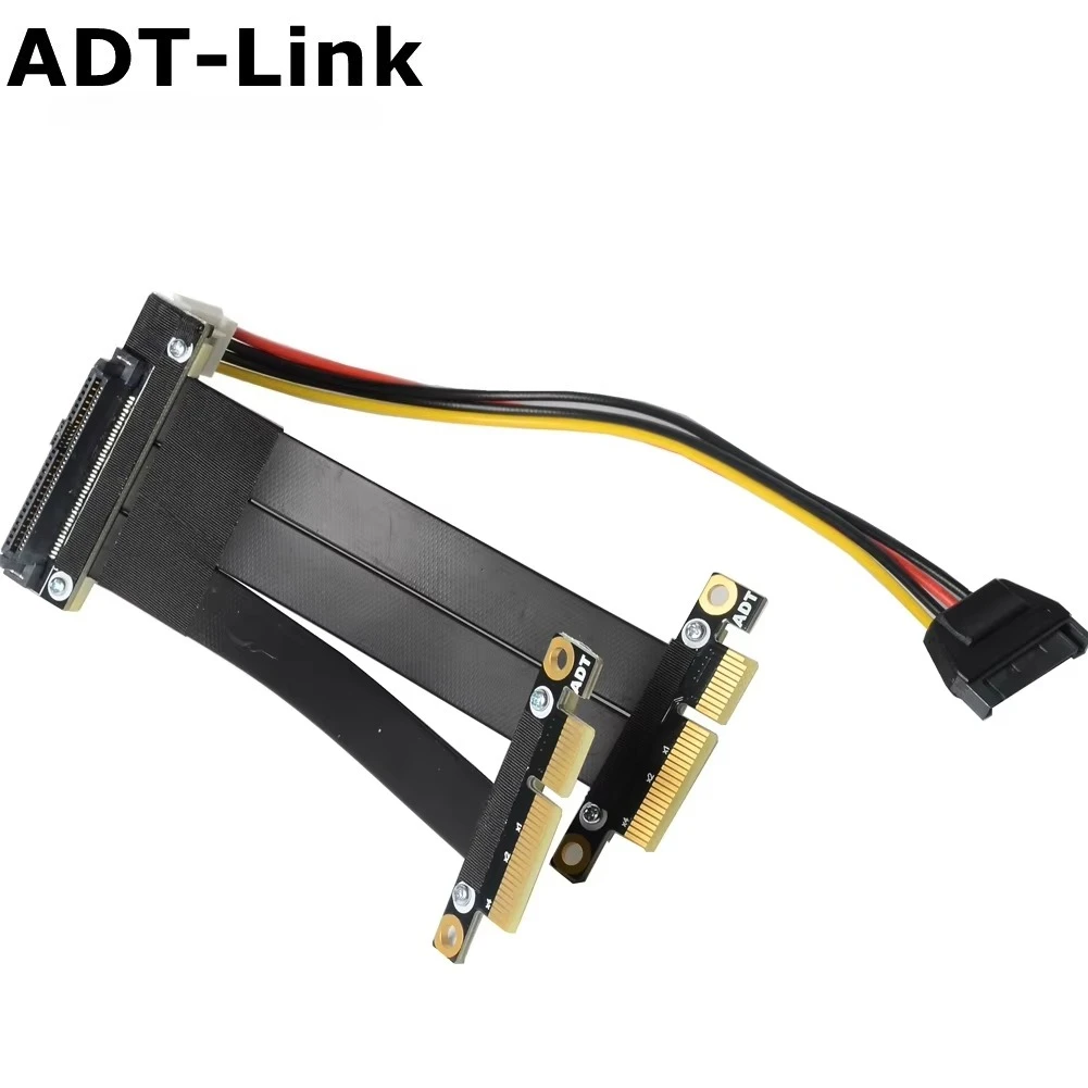 

NVMe Dual-Port SSD Cable U.2 U2 To PCI-E 3.0 X4 SFF-8639 Dual Ports NVME PCIe Extension Cord Extender Riser PCI Express NVMe SSD