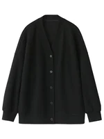 CHIC VEN Korean Autumn Winter Women's Sports Coat Casual Loose V-neck Sweatshirt for Women Thick Warm Tops Office Lady Female - Image 5