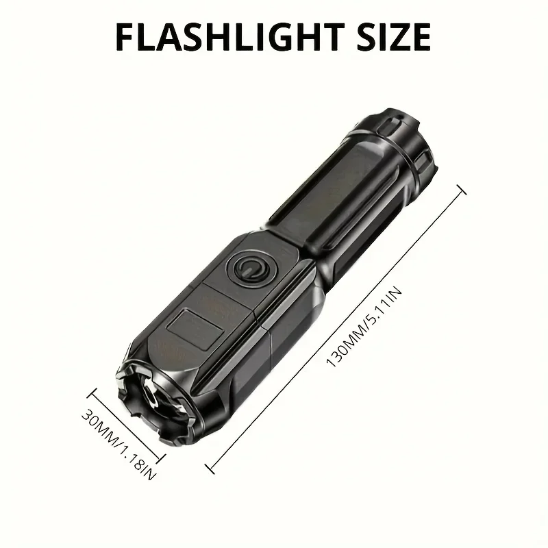 Tragbare UV-Taschenlampe UV 395nm, zoombare ABS-Taschenlampe, 3 Modi, Camping-Ultraviolettlampen zur Erkennung von Haustierflecken und Fluoreszenz. – Detail 4