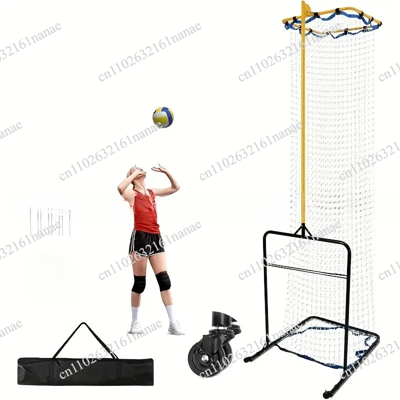 11Ft adjustable height volleyball practice net trainer fixed-point volleyball accurate practice ball volleyball supplies