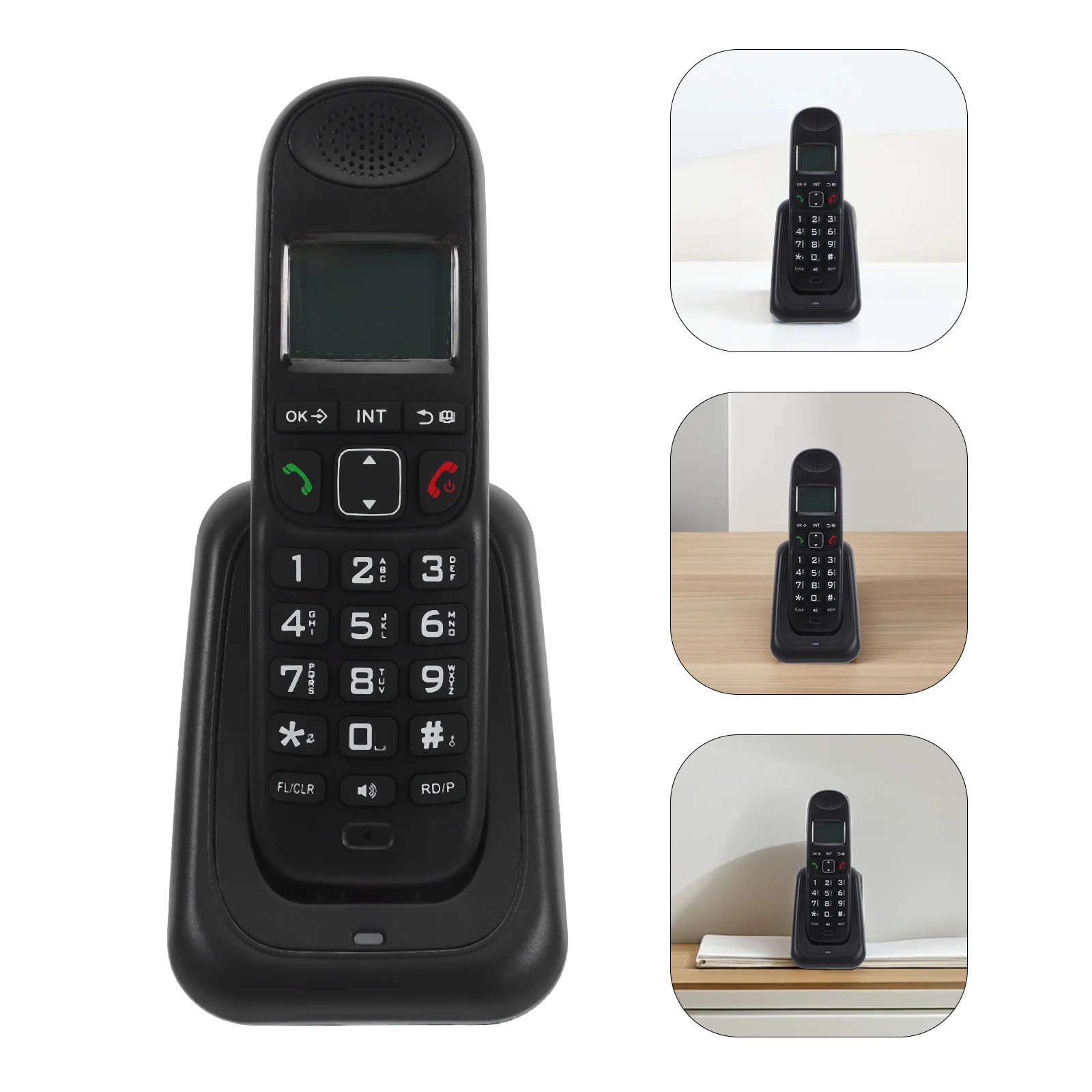 1 set 1 Set Cordless Phone Office Large Lcd Screen Clear Sound Wireless Device For Small Business Caller Id