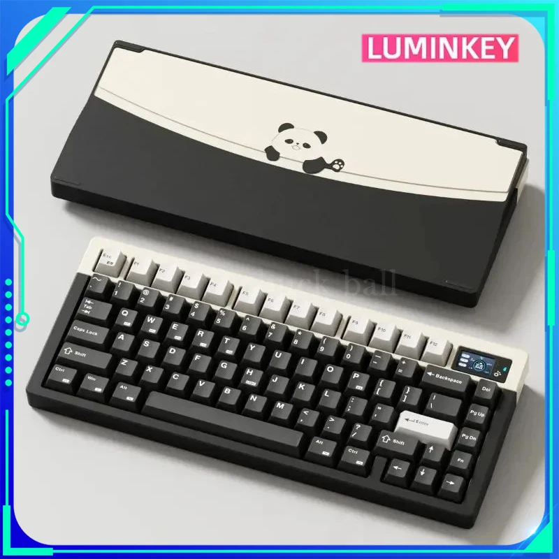 

New Luminkey75 Wireless Mechanical Keyboard Aluminium Alloy Hot Swap Gaming Keyboard Smart Screen 81Keys Pc Gamer Accessories