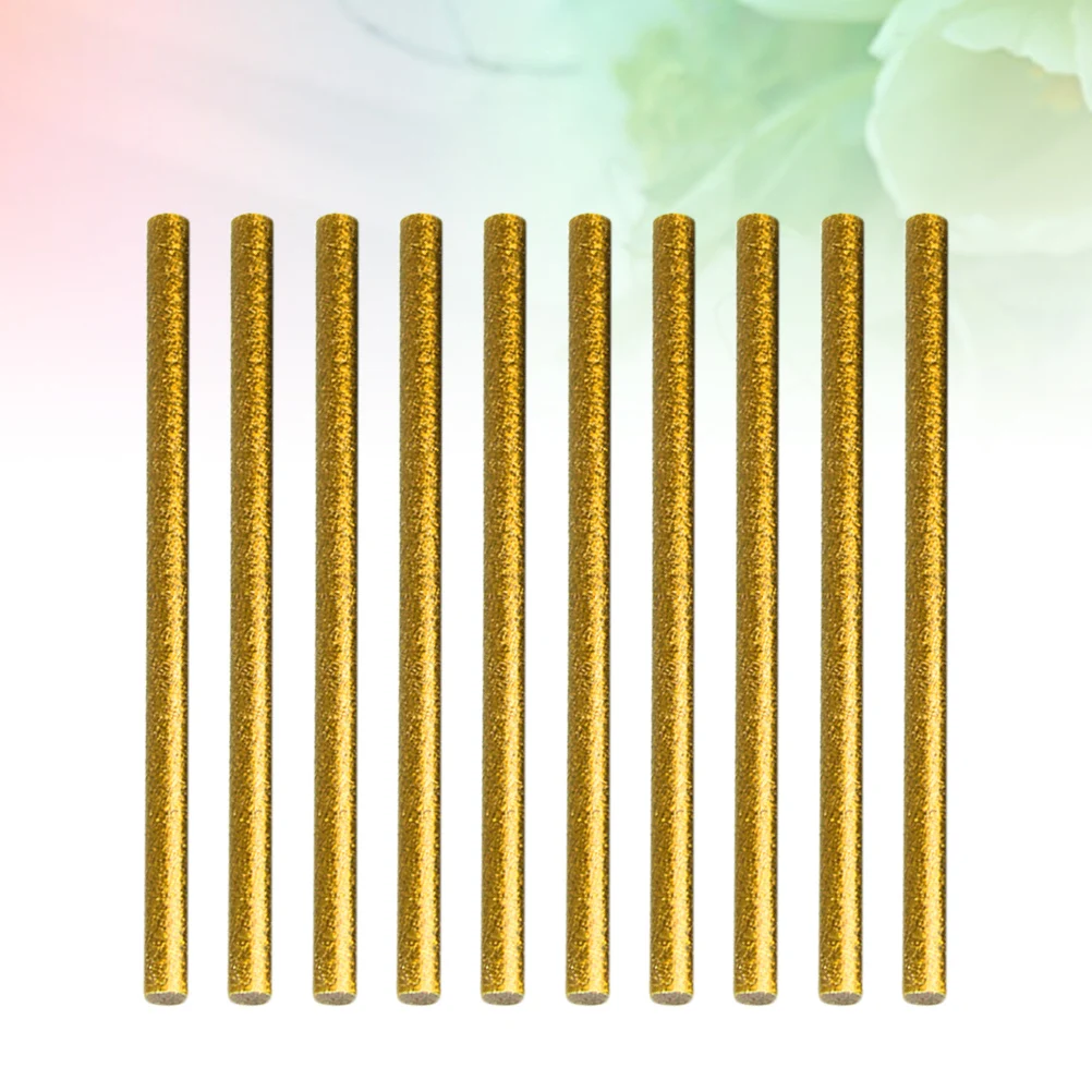 

100Pcs Hot Melt Glue Rods 7x100mm Golden Colorful Strong Bonding Fast Adhesion for Paper Glass Metal DIY Decorations Sticks Hot