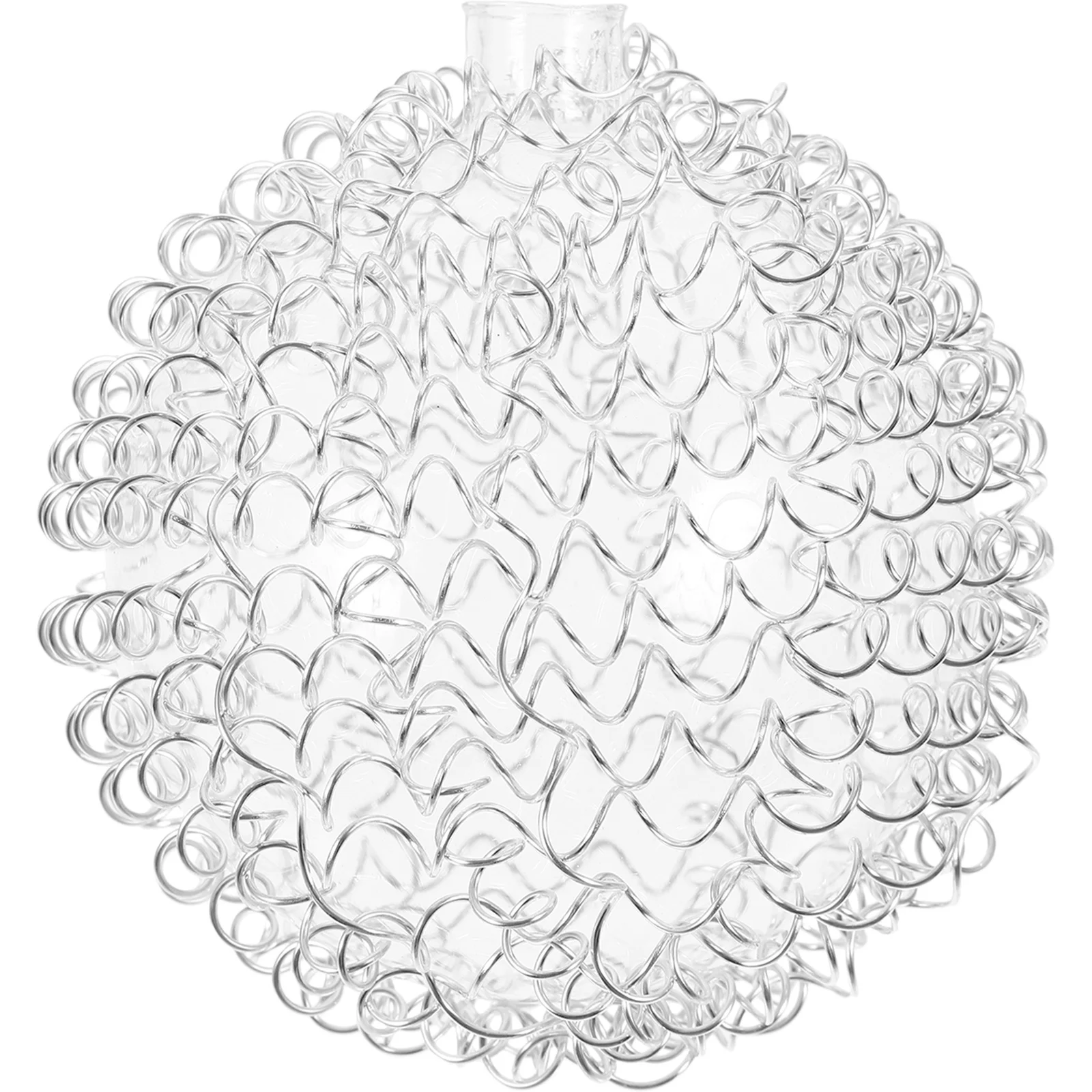 

Aluminum Wire Lamp Cover G4 Clear Glass Compatible Floor Lamp Shade Frame Decorative Lighting Fixture Accessory