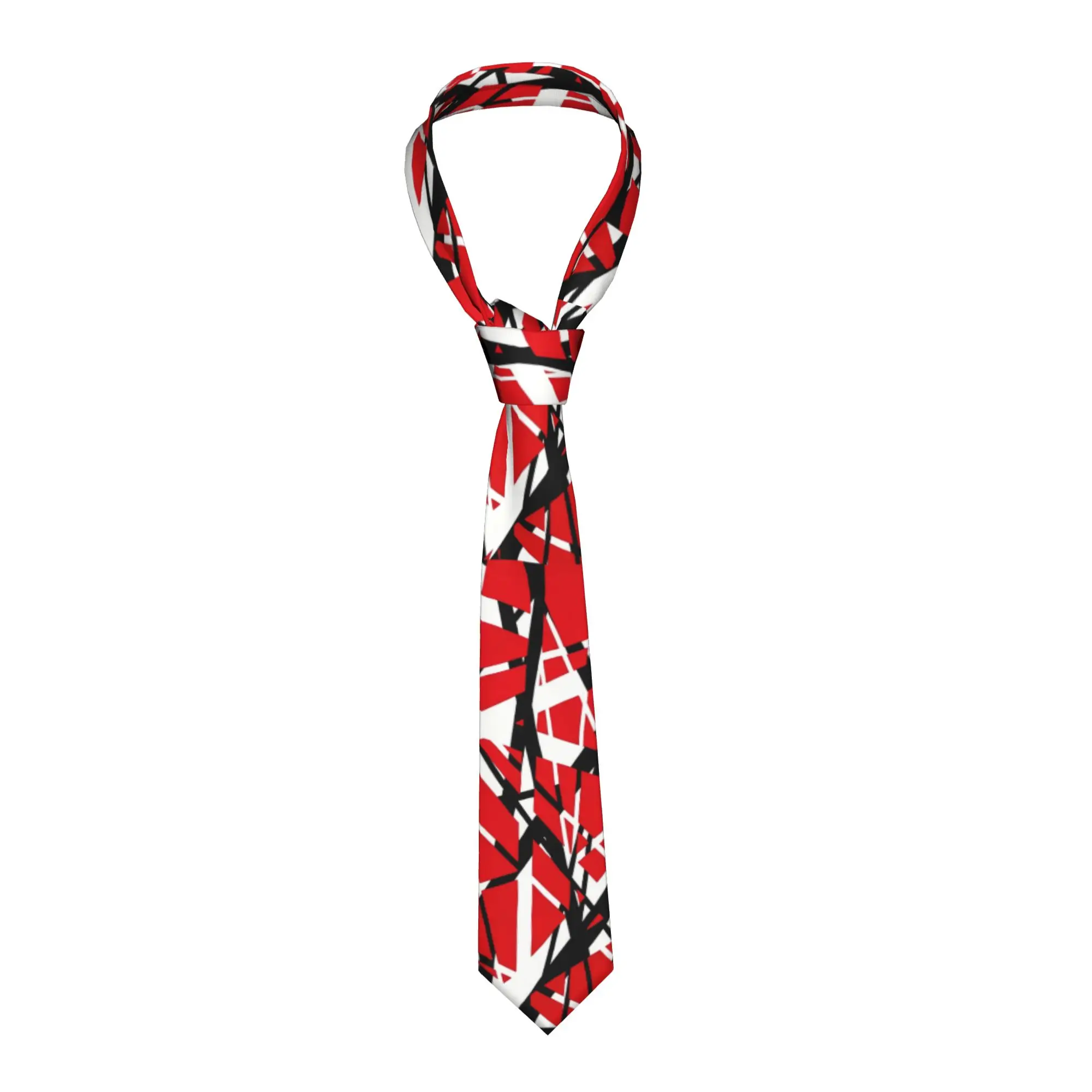 Red V-Van Halens 90s Rock Band Neckties 8 cm Neck Ties for Mens Skinny Narrow Suits Accessories Cravat Wedding Accessories