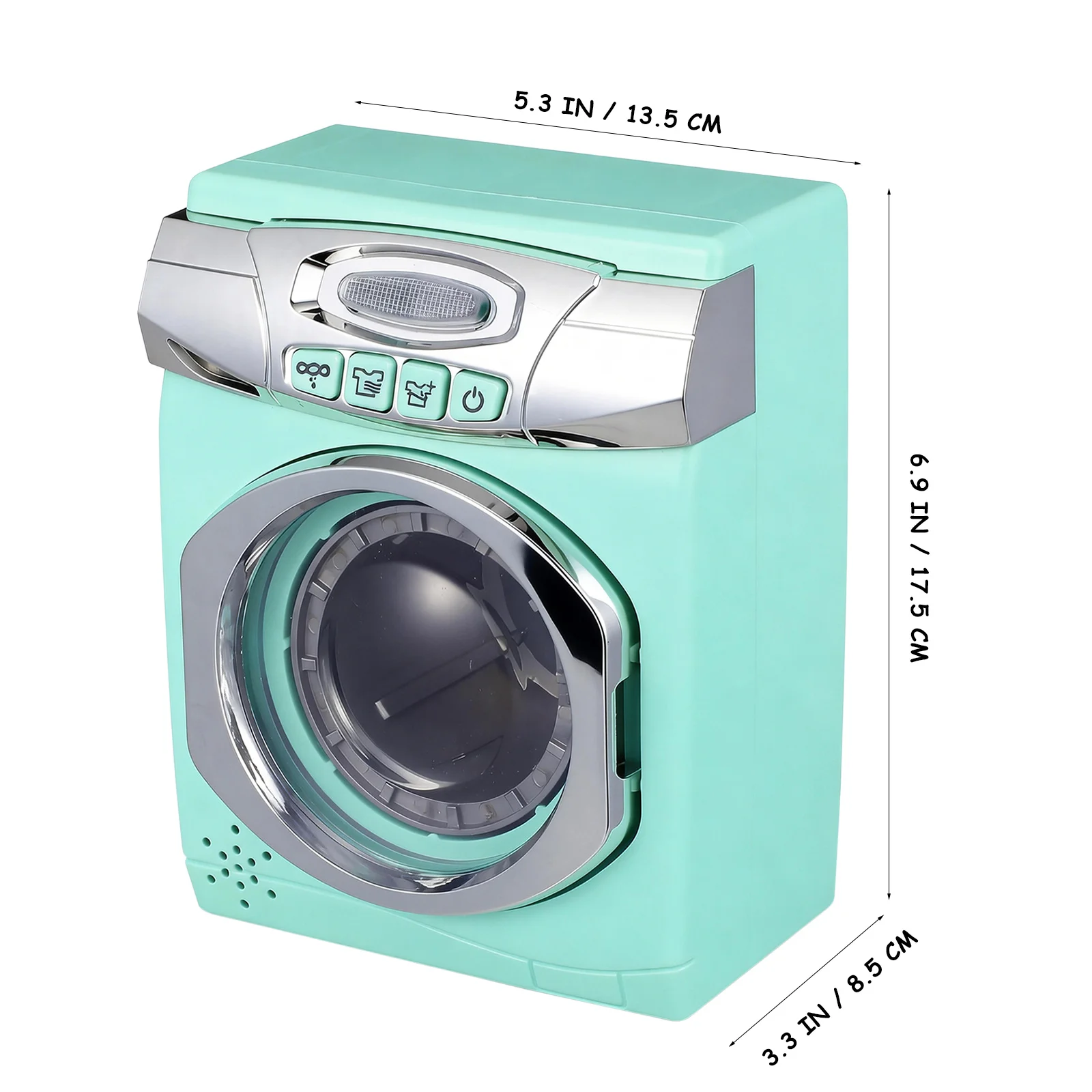 Set da cucina simulato in plastica Giochi di finzione Lavatrice Asciugatrice per bambini Regalo educativo per giochi di ruolo per elettrodomestici per l'apprendimento precoce del bambino