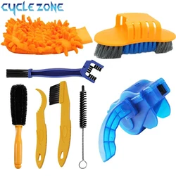 Portable Chain Cleaner MTB Cycling Cleaning Kit Bicycle Scrubber Brushes Set Bike Wash Repair Tool for Road Cycling