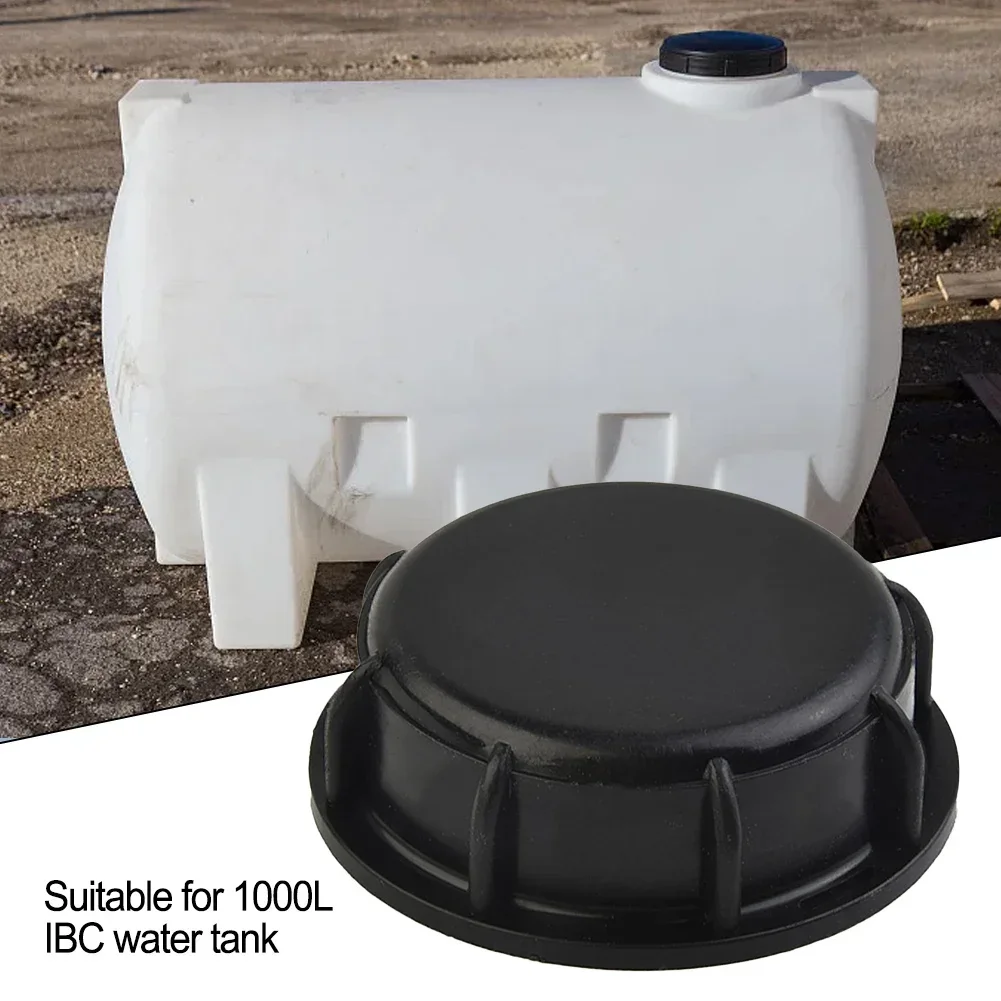 1pcs IBC Tank Lids IBC Tote Lid Cover Water Liquid Tank Cap Black Polypropylene IBC Water Tank Cover Coarse Thread Nut Pitch 6mm