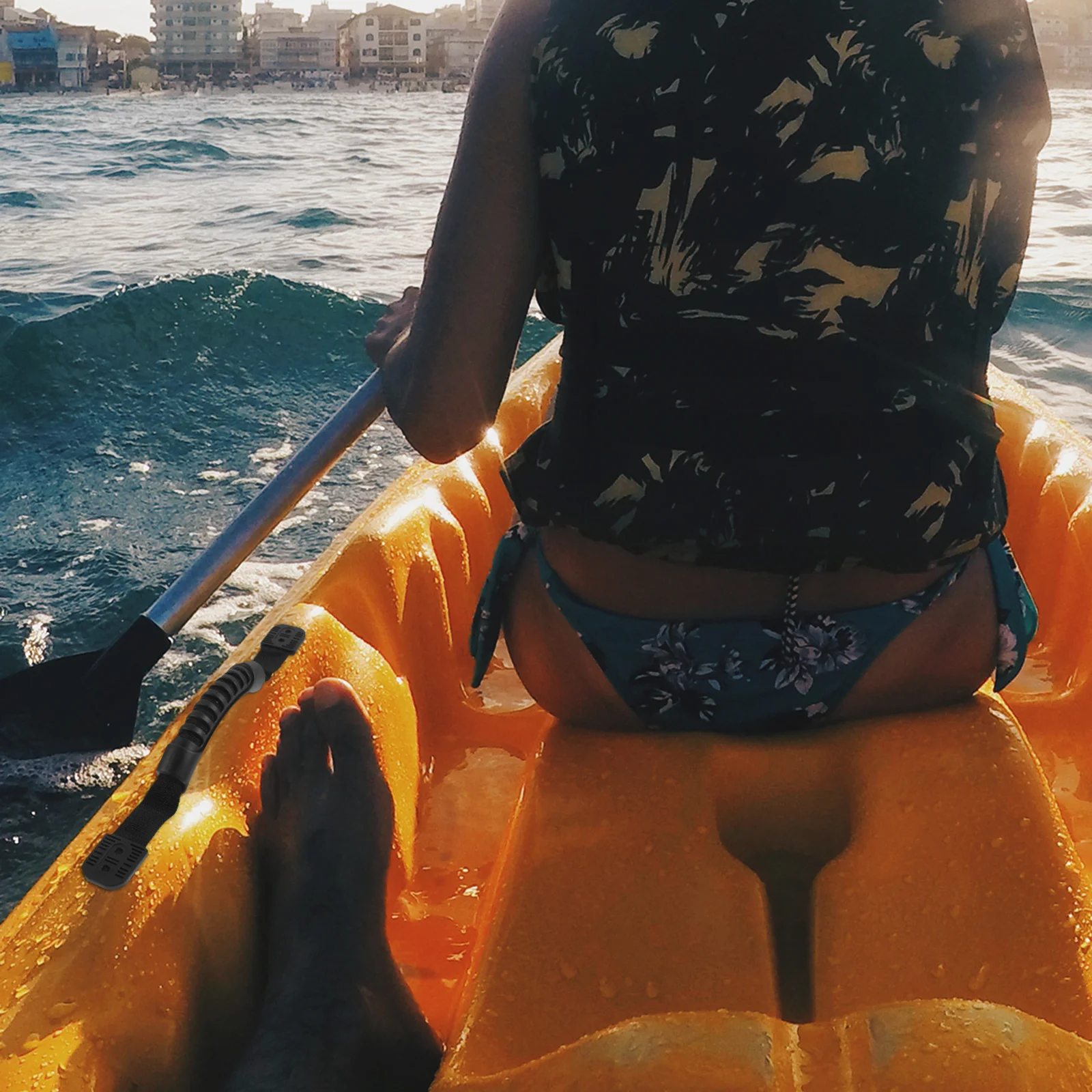 

Comfortable Grip Kayak Handle Lightweight Portable for Canoe Inflatable Boat Replacement Sturdy Boat Side Carry Handle Accessory