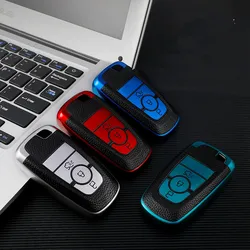 Car Key Case Cover Fob for Ford Fusion Mustang Explorer F150 F250 F350 2017 2018 EcoSport Edge S-MAX Ranger Lincoln Mondeo Fiest