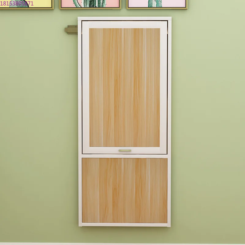 

Household simple kitchen console telescopic invisible wall table