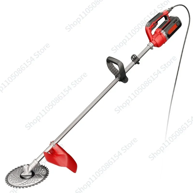 220V Plug-in AC Electric Lawn Mower Small Multifunctional Lawn Mower Rearner Trimmer Lawn Mower