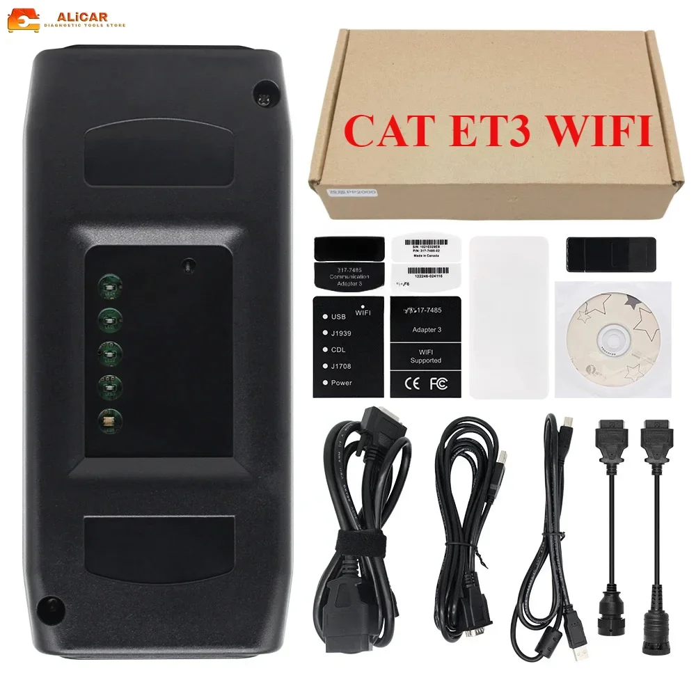 

Software Version 2019A 2019C KEYGEN 2023A One PC Truck Parts CAT ET3 Adapter With USB WIF Caterpillar Heavy Duty Scanner Other