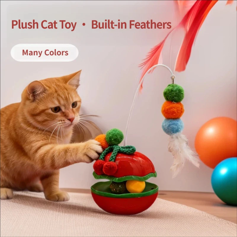 Cat toys: Inflatable toy, cat stick, cat self-amusement toy, cat boredom relief toy, cat mint ball, cat turntablet