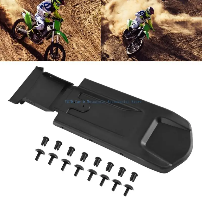 L5BC Frame Area Cover Panel for Motorcycles, Black Under Replacement Part with Molded Body for Routine Repair Work and