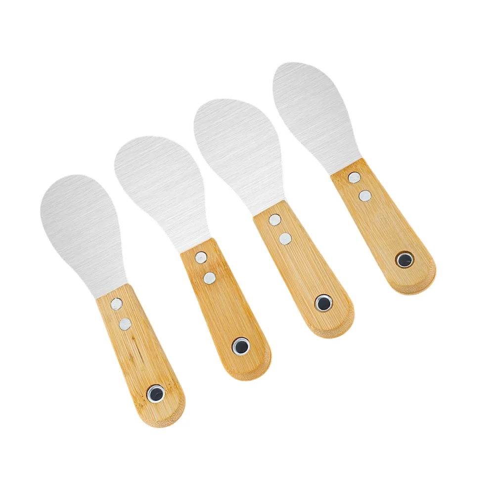 4pcs Non-Marking Exterior Wall Scraper Extra-Thick Stainless Steel Trowel Bricklayer Construction Cleaning Putty Shovel Tool
