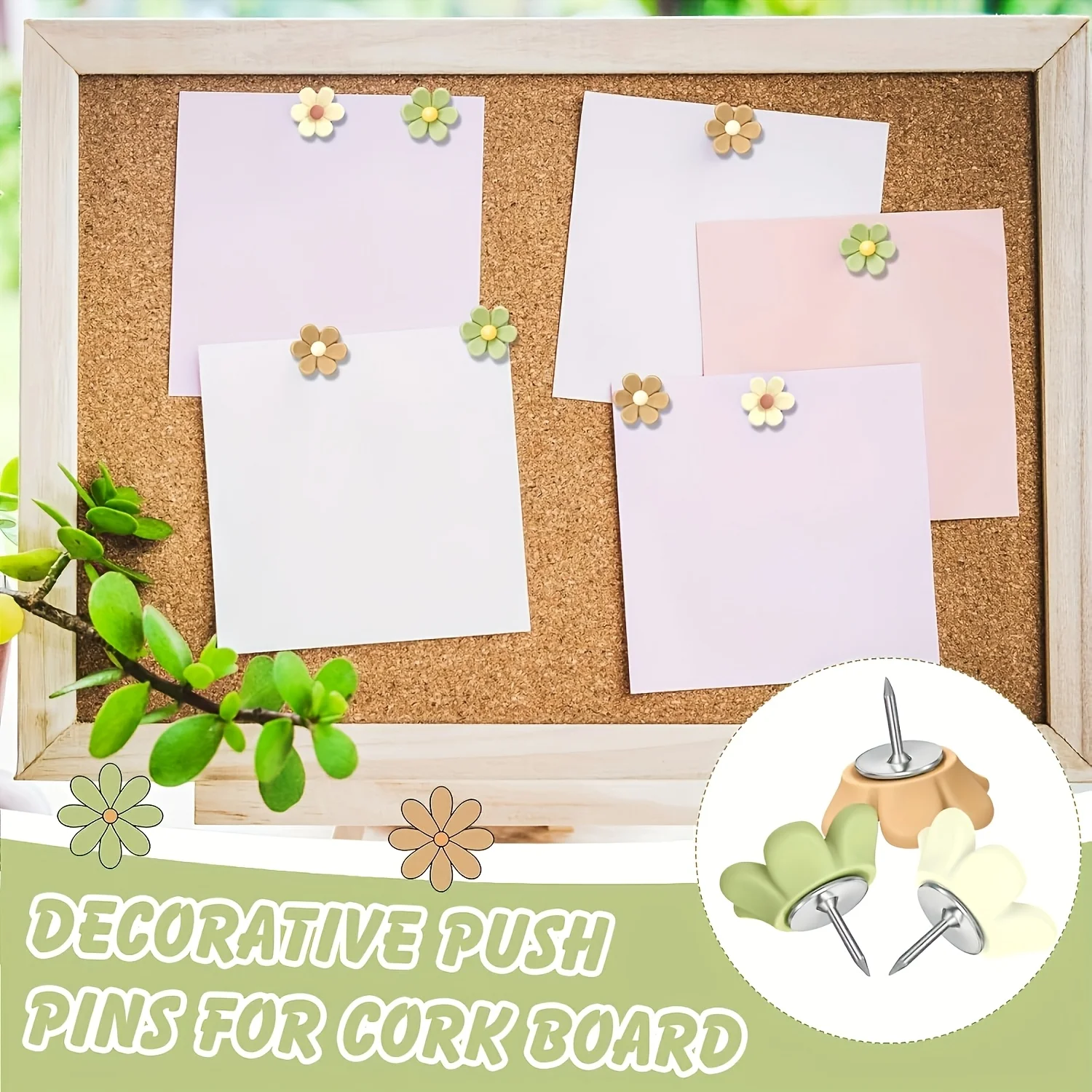 20/40 Pieces of Random Color Push Pins - Regular Resin Push Pins, Suitable for Bulletin Board Organization, Cork Board Decoration, and Office Supplies - Ideal for Home, Educational Institutions, and Workplaces - Hallow