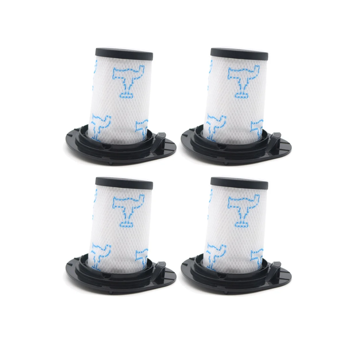 4PCS Hepa Filter forRowenta ZR009002 RH9252 RH9276 RH9286 RH92 Robot Vacuum Cleaner Replacement Accessories