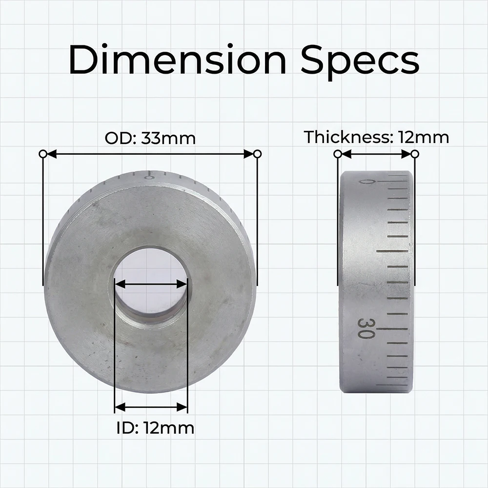 

Метрический циферблатный индикатор для мини-токарных станков SIEG C2-087, C3, SC2, Grizzly G8688, G0765, JET BD-6, BD-7, BD-X7, Compact 9, CL300M