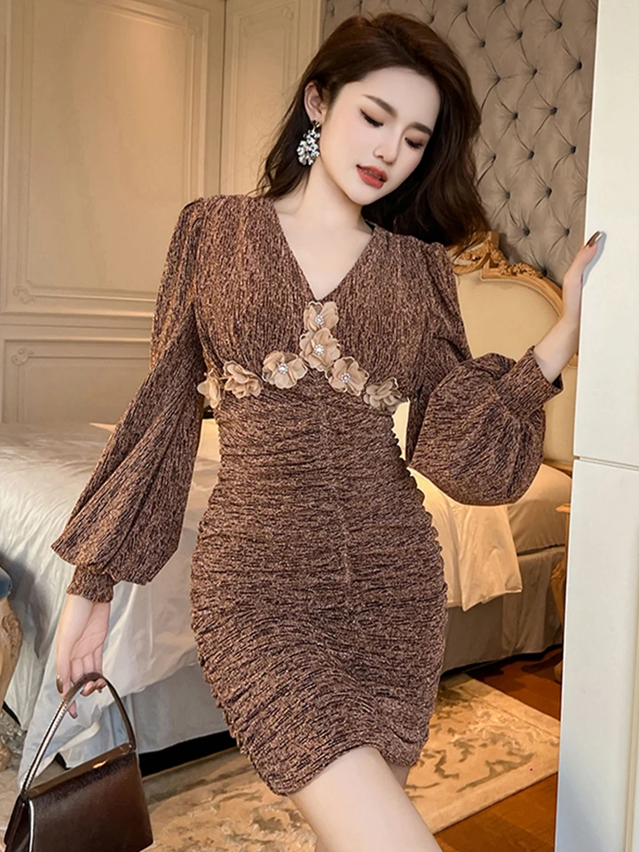 floral mini dress formal Brianna professional essentials dresses Lydia Deetz has always or sunny days out Color:M-Salmon