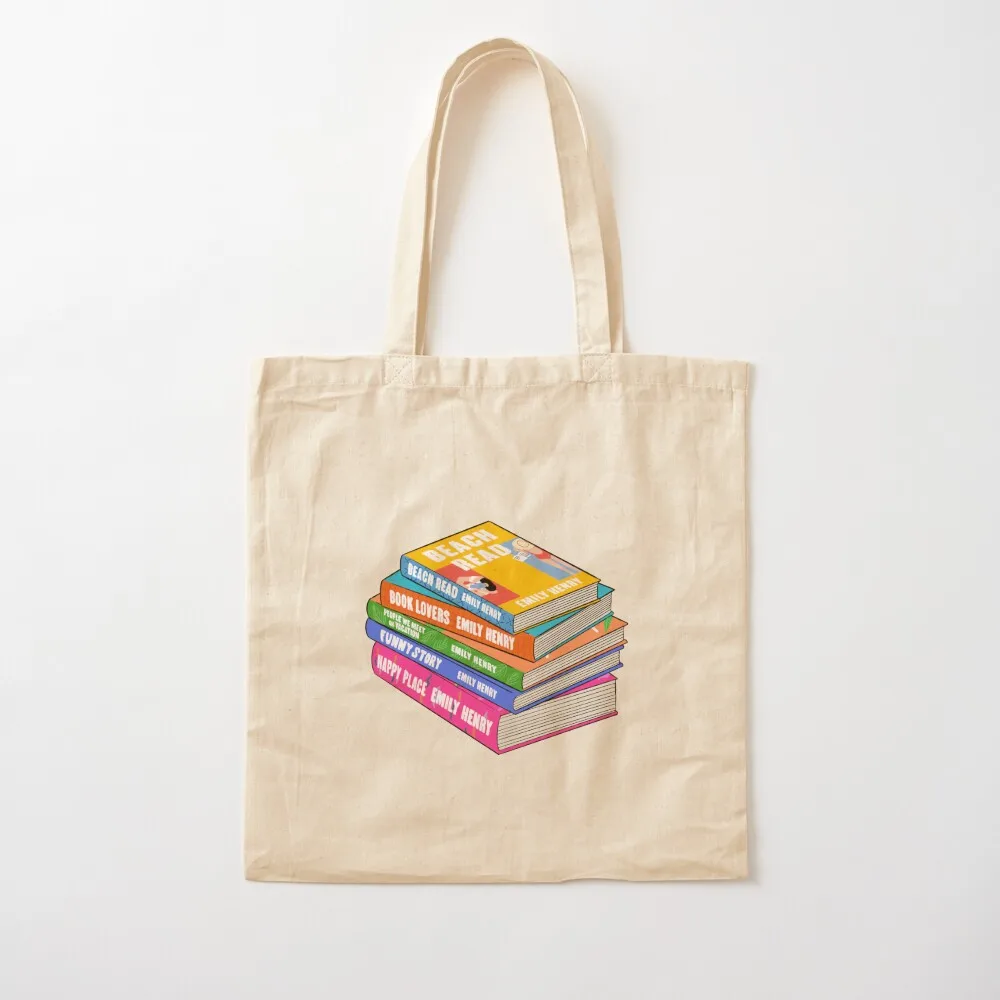 Emily Henry Books Tote Bag foldable reusable bag university shopper bag Canvas Tote