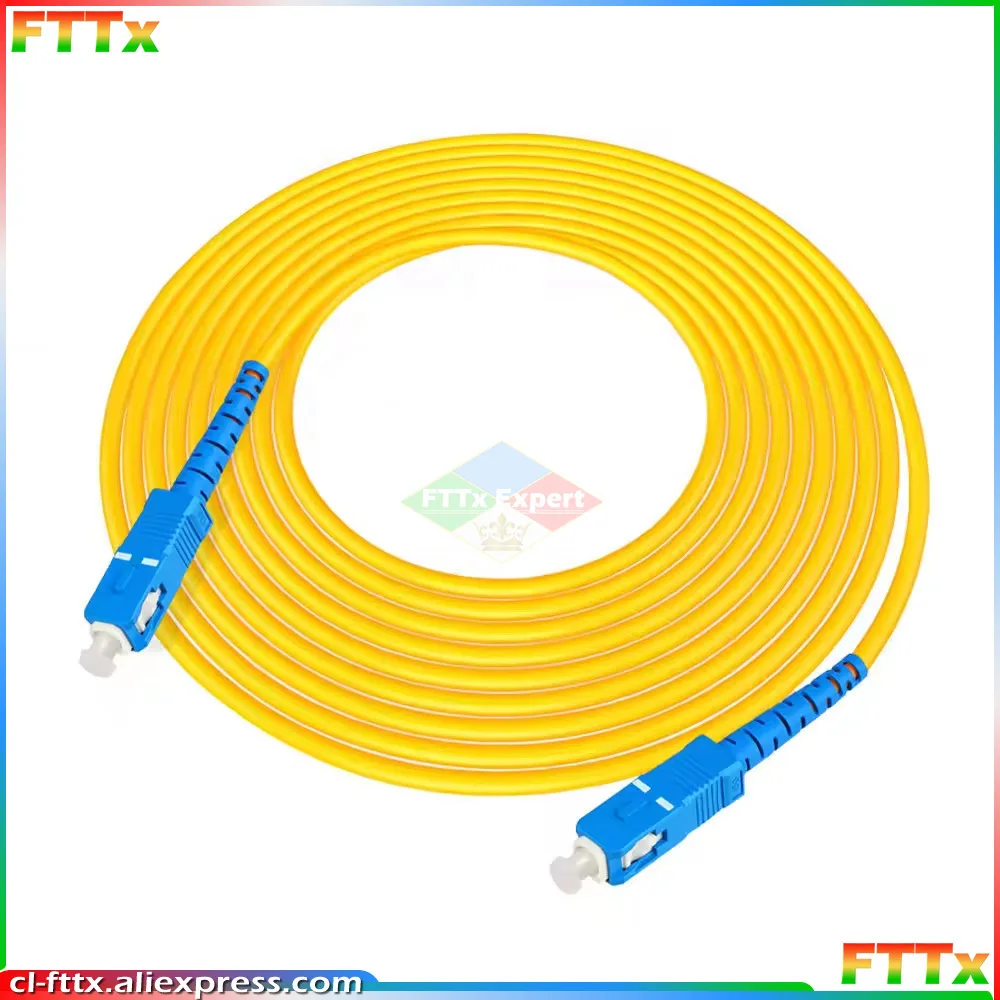 

SC UPC TO SC UPC Fiber Patch Cable 1M 3M 5M 10M 20M 30M SX 3.0 Or 2.0mm FTTH Fiber Patch Cables SM Optical Jumper