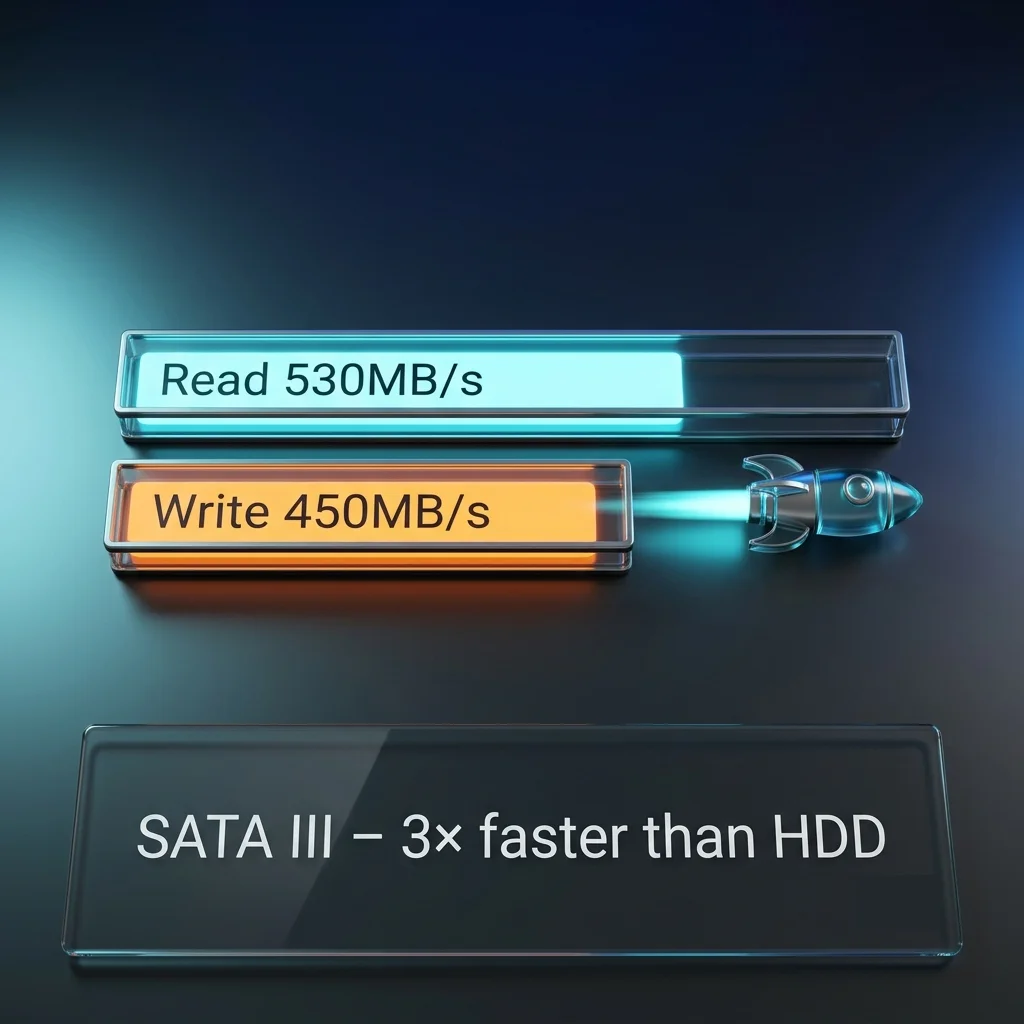 CHIRAVITY 2.5 Inch SATA3 SSD Upgrade 512GB 256GB 128GB Internal Solid State Drive for Desktop And Laptop view 2