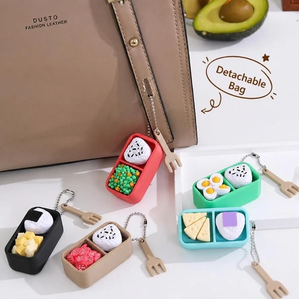 Japanese Style Sushi Keyboard Keychain Cartoon Simulation Food Stress Relief Keychain Creative Fidget Keychain For Adults
