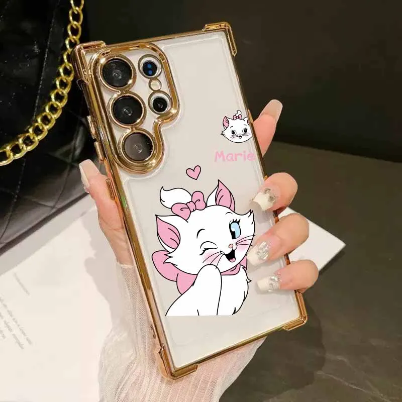 ديزني ماري لطيف لسامسونج S25 حافة S24 S23 S22 S21 S20 نوت 20 الترا زائد لايت تصفيح المضادة للسقوط جراب هاتف #3