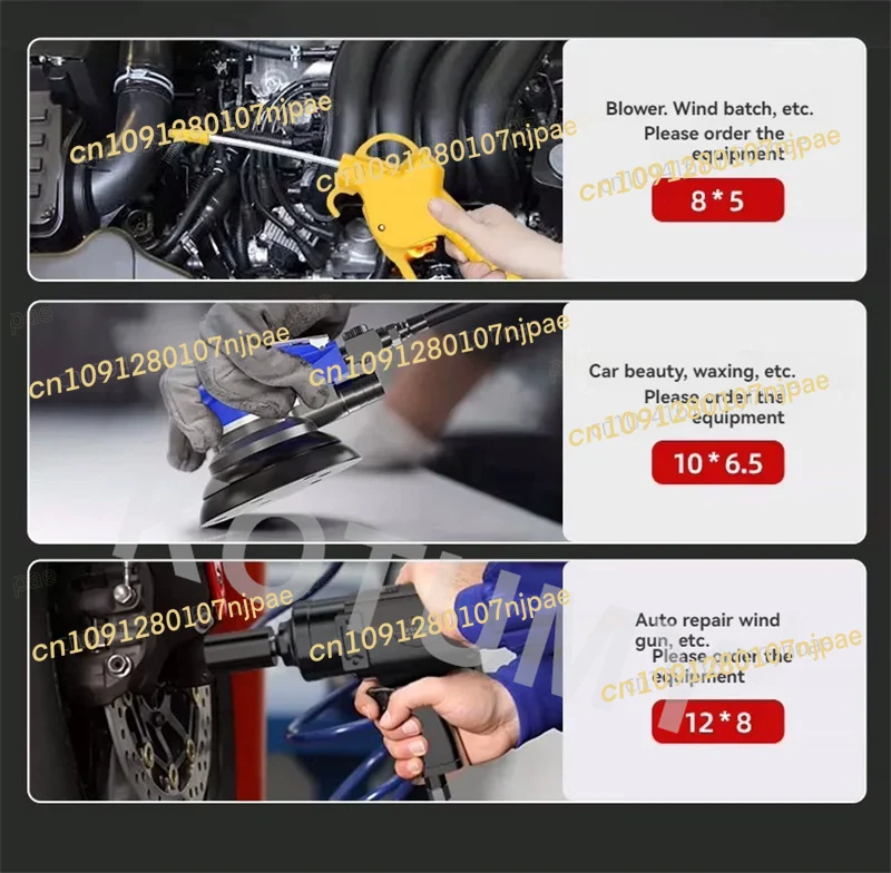 

10/15/20 м пряжа, электрический воздушный барабан, 10x6, автоматический телескопический ролик для трубки, пневматический инструмент, ветровая труба, авторемонт и