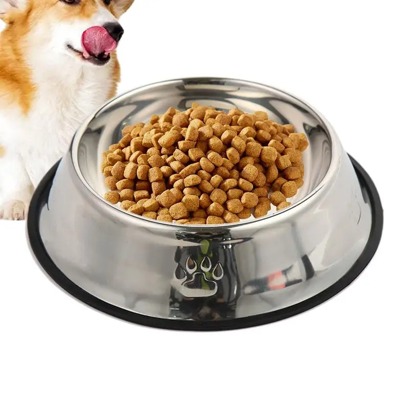 Quality Stainless Steel Pet Dog Bowl Feeder Large anti-fall Skidproof Dog Bowls Food Accessories for Large Dog Pet Supplies