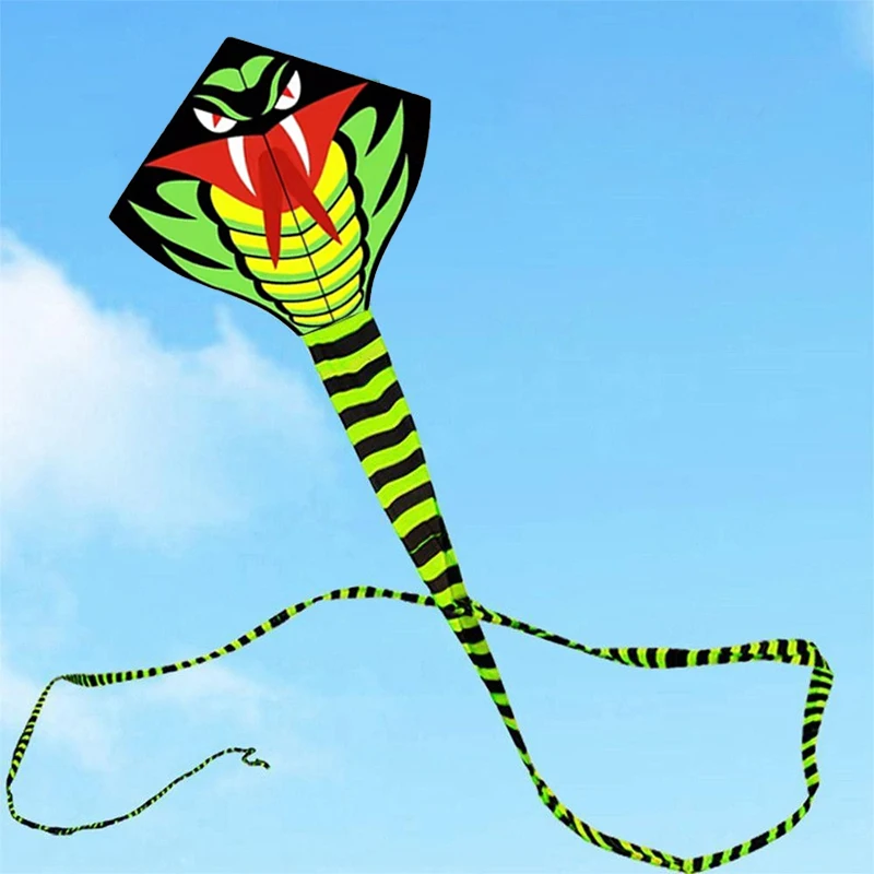 2025 New Year Of The Snake Green Snake Kite Breeze Easy To Fly Children Cartoon Handheld Adult Large Kite