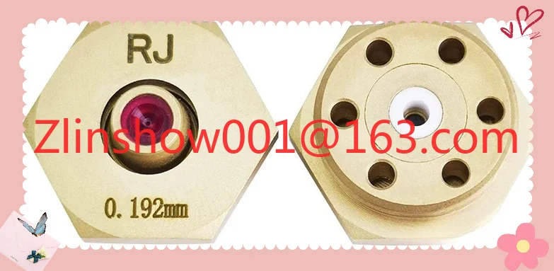 Wire cutting accessories wire diamond eye mask nozzle Ruijun 192/0.195