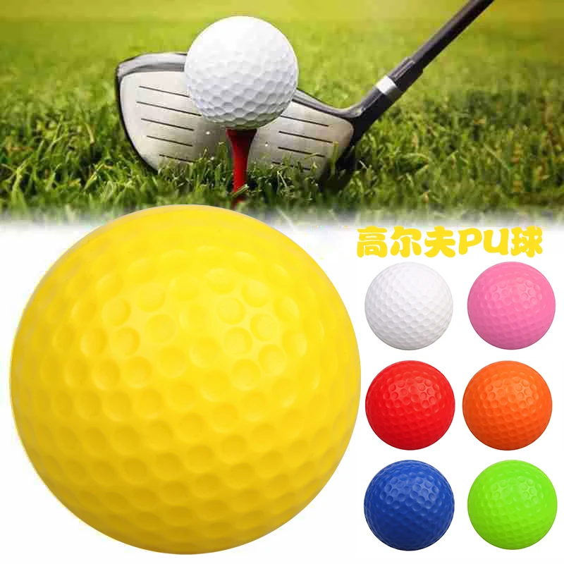 Bolas De Esponja De PU Para Prática De Golfe, Bolas Elásticas Para Treinamento Interior E Exterior, 10 PCs/Lot