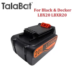 6000mAh 18V/20V wymienna bateria dla Black & Decker LBX20 LBXR20 LB20 LBXR2020 LBX4020 LB2X4020-OPE LBXR20-OPE bezprzewodowy