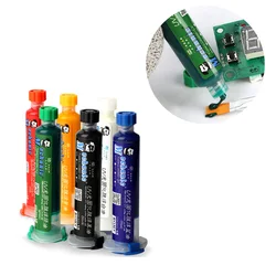 1Pcs UV Light Curing BGA PCB Solder Repair Computer/Phone Green/Red/Yellow/Blue/Black/White Welding Oil Paint Prevent Corrosive