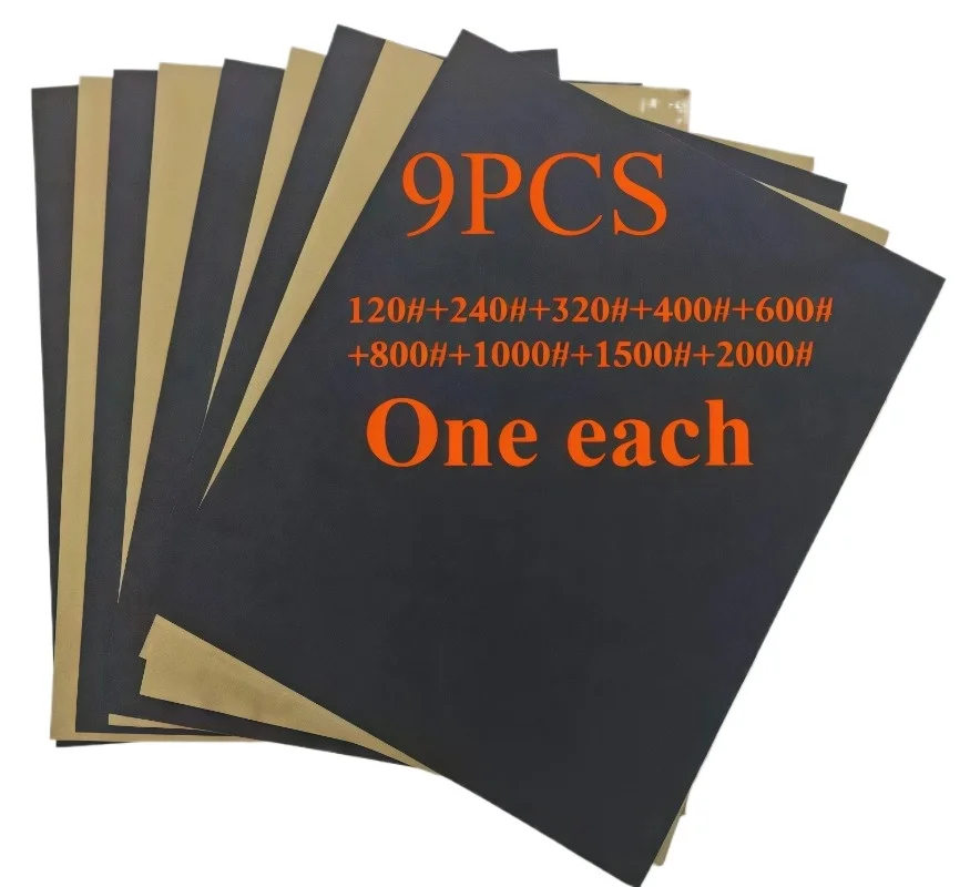 Schleifpapier 240/320/400/600/800/1000/1200/1500/2000 Körnung Nass-/Trockenschleifpapier Schleifwerkzeuge