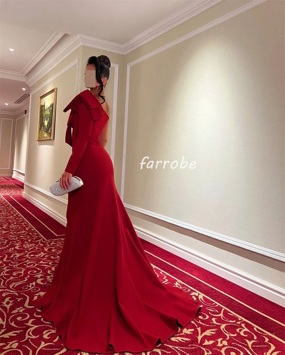 Customized Fashion Sizes Available Jersey Pleat Ruched Mermaid One-shoulder Long Dresses Bespoke Occasion Dresses Exquisite